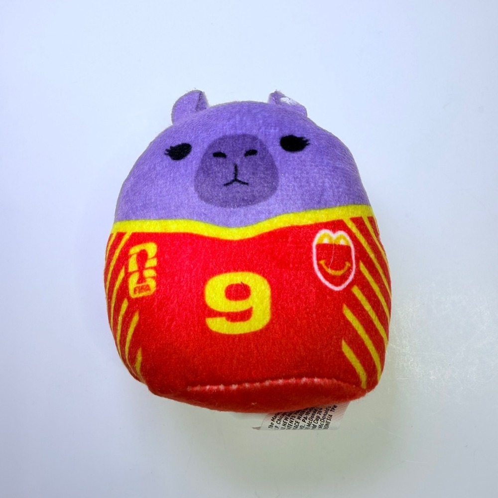 Squishmallows Debra the Capybara McDonalds Happy Meal FIFA World Cup Plush No 9